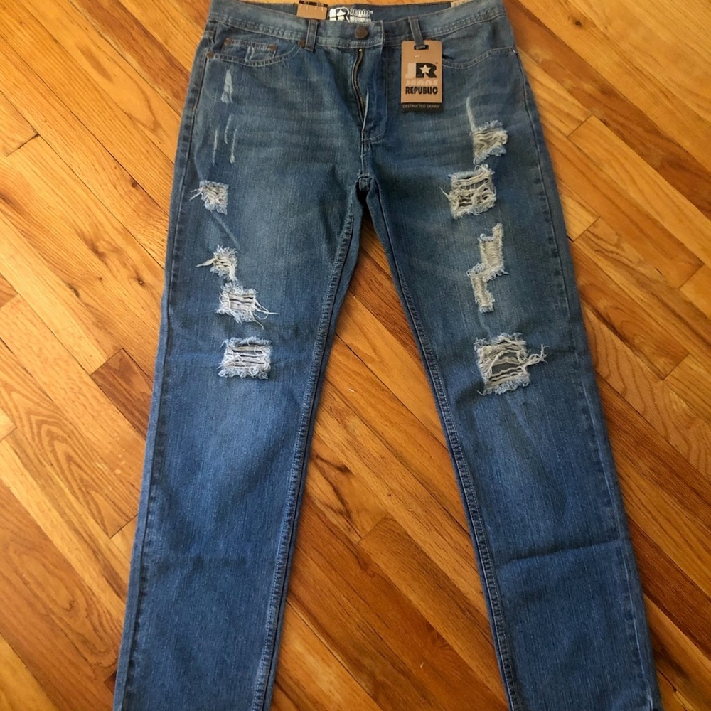 Damaged Jeans, New with tags